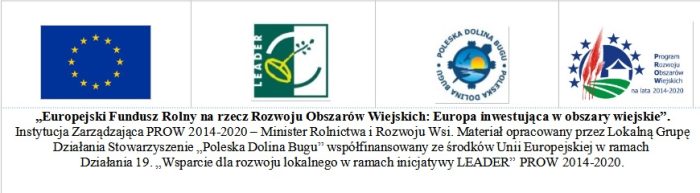 Na zdjęciu widzimy logotypy oraz nazwę projektu