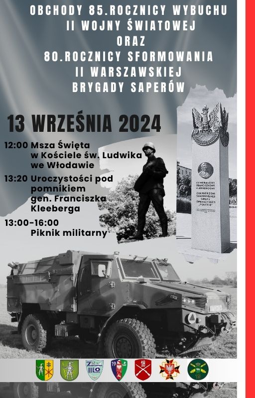 Plakat - Rocznicy Sformowania II Warszawskiej Brygady Saperów