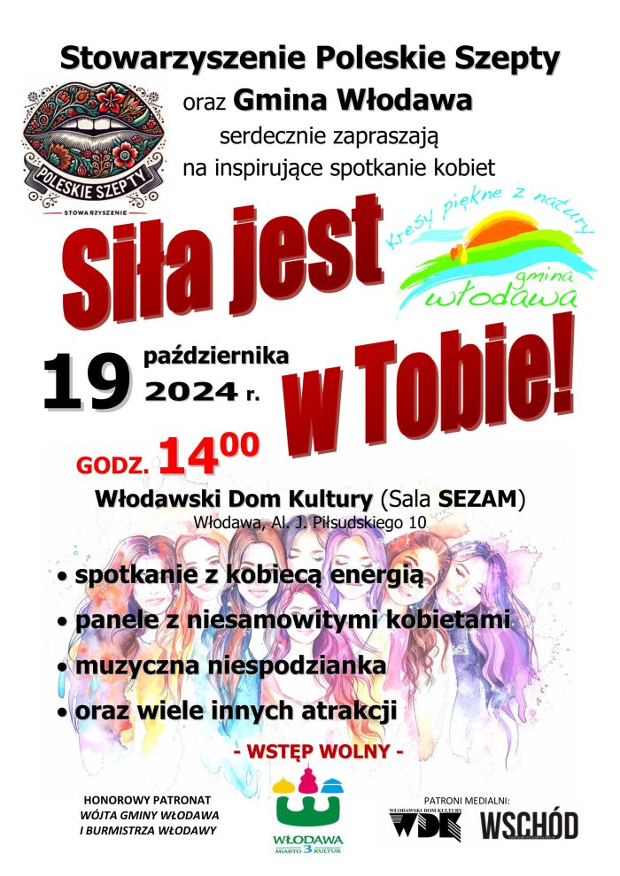 Plakat - Serdecznie zapraszamy na inspirujące spotkanie kobiet