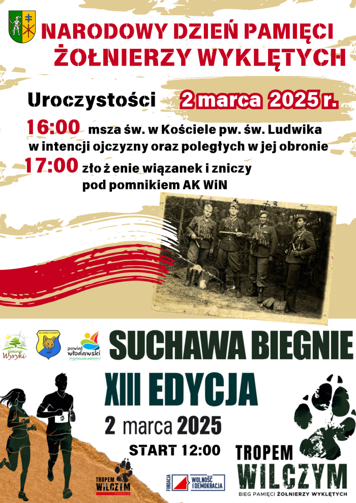 Plakat Narodowy Dzień pamięci Żołnierzy Wyklętych