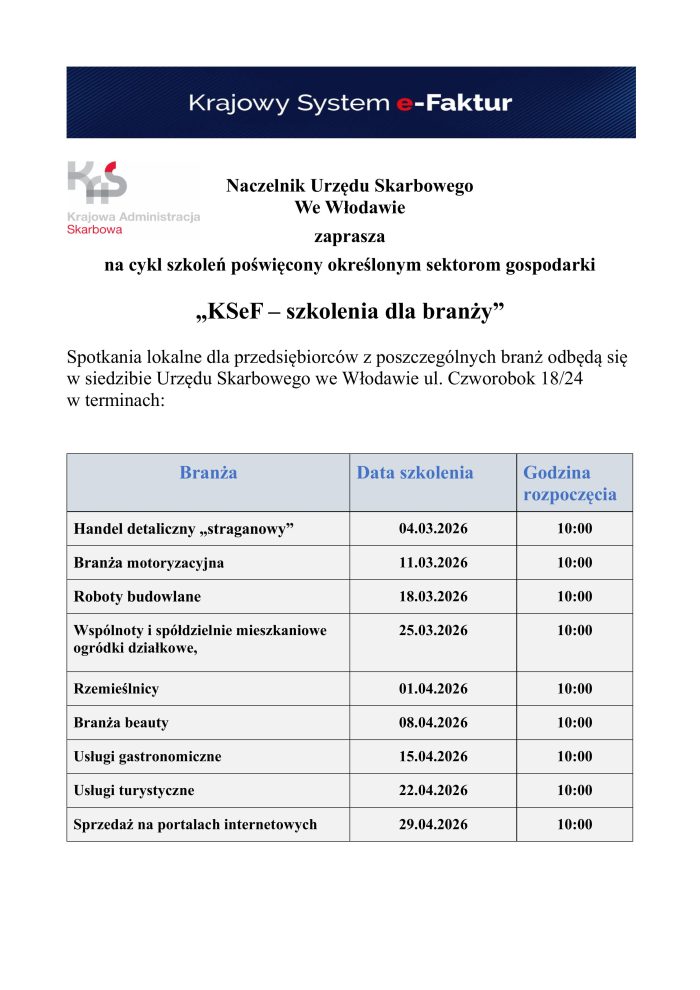 Szkolenia KSEF