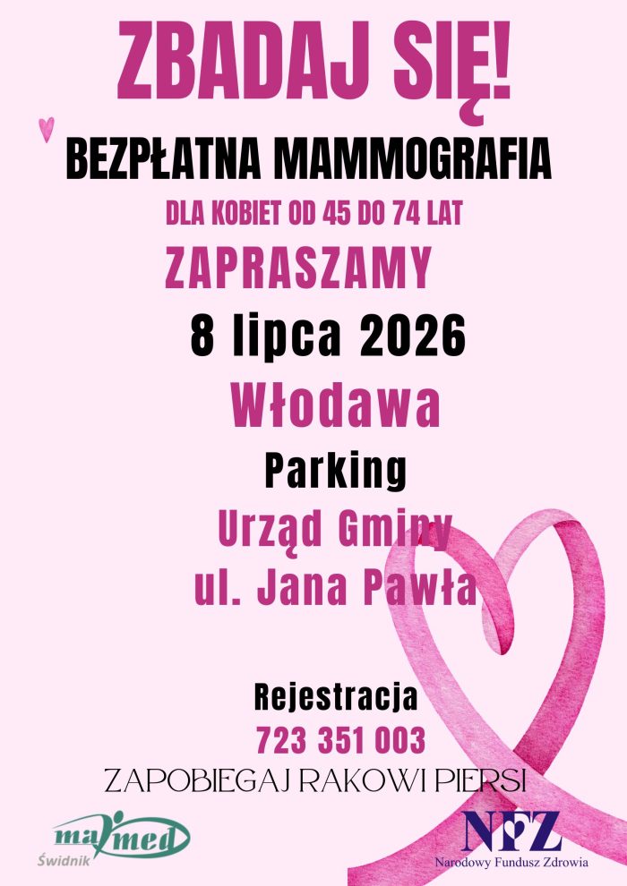 Zaproszenie na mammografię