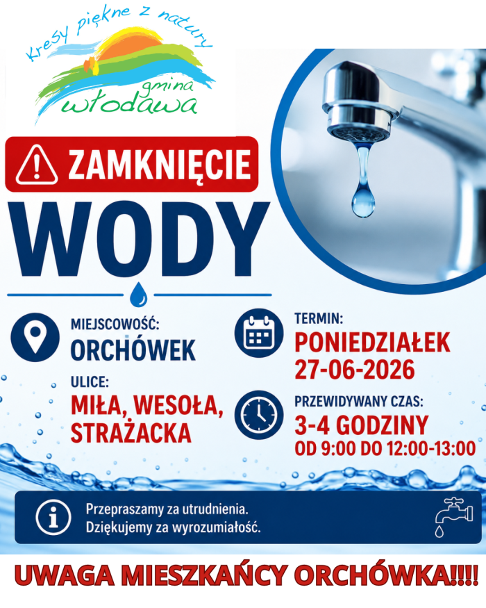 Uwaga, mieszkańcy Orchówka!